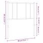 vidaXL Cabecero de metal blanco 75 cm