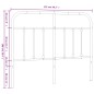 vidaXL Cabecero de metal blanco 120 cm vidaXL Cabecero de metal blanco 120 cm