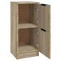 vidaXL Aparador de madera contrachapada roble Sonoma 30x30x70 cm vidaXL Aparador de madera contrachapada roble Sonoma 30x30x70 cm