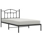 vidaXL Estructura de cama con cabecero metal negro 107x203 cm vidaXL Estructura de cama con cabecero metal negro 107x203 cm
