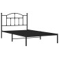 vidaXL Estructura de cama con cabecero metal negro 107x203 cm vidaXL Estructura de cama con cabecero metal negro 107x203 cm
