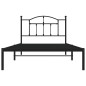 vidaXL Estructura de cama con cabecero metal negro 107x203 cm vidaXL Estructura de cama con cabecero metal negro 107x203 cm