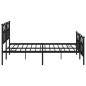 vidaXL Estructura de cama cabecero y pie de cama metal negro 180x200cm vidaXL Estructura de cama cabecero y pie de cama metal negro 180x200cm