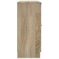 vidaXL Aparador de madera contrachapada roble Sonoma 30x30x70 cm vidaXL Aparador de madera contrachapada roble Sonoma 30x30x70 cm