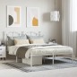 vidaXL Estructura de cama con cabecero metal blanca 140x200 cm vidaXL Estructura de cama con cabecero metal blanca 140x200 cm