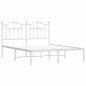 vidaXL Estructura de cama con cabecero metal blanca 140x200 cm vidaXL Estructura de cama con cabecero metal blanca 140x200 cm