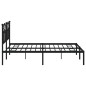 vidaXL Estructura de cama con cabecero metal negro 160x200 cm vidaXL Estructura de cama con cabecero metal negro 160x200 cm
