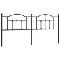 vidaXL Cabecero de metal negro 200 cm vidaXL Cabecero de metal negro 200 cm