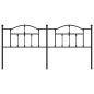 vidaXL Cabecero de metal negro 200 cm vidaXL Cabecero de metal negro 200 cm