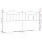 vidaXL Cabecero de metal negro 200 cm vidaXL Cabecero de metal negro 200 cm