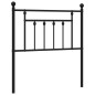 vidaXL Cabecero de metal negro 80 cm vidaXL Cabecero de metal negro 80 cm