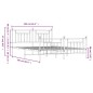 vidaXL Estructura de cama cabecero y pie de cama metal negro 160x200cm vidaXL Estructura de cama cabecero y pie de cama metal negro 160x200cm