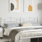 vidaXL Cabecero de metal blanco 200 cm vidaXL Cabecero de metal blanco 200 cm