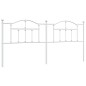 vidaXL Cabecero de metal blanco 200 cm vidaXL Cabecero de metal blanco 200 cm