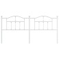 vidaXL Cabecero de metal blanco 200 cm vidaXL Cabecero de metal blanco 200 cm