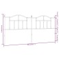 vidaXL Cabecero de metal blanco 200 cm vidaXL Cabecero de metal blanco 200 cm