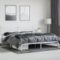 vidaXL Estructura de cama con cabecero metal blanca 200x200 cm