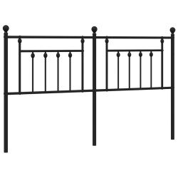 vidaXL Cabecero de metal negro 160 cm
