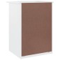 vidaXL Mesita de noche ALTA madera maciza de pino blanco 41x35x55 cm vidaXL Mesita de noche ALTA madera maciza de pino blanco 41x35x55 cm