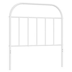 vidaXL Cabecero de metal blanco 90 cm