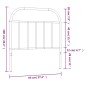vidaXL Cabecero de metal blanco 90 cm vidaXL Cabecero de metal blanco 90 cm