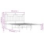 vidaXL Estructura de cama con cabecero metal blanca 140x200 cm