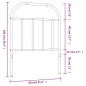 vidaXL Cabecero de metal blanco 75 cm vidaXL Cabecero de metal blanco 75 cm
