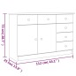 vidaXL Aparador ALTA madera maciza de pino 112x35x73 cm vidaXL Aparador ALTA madera maciza de pino 112x35x73 cm