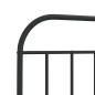 vidaXL Cabecero de metal negro 80 cm vidaXL Cabecero de metal negro 80 cm
