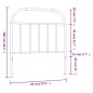 vidaXL Cabecero de metal negro 80 cm vidaXL Cabecero de metal negro 80 cm