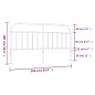 vidaXL Cabecero de metal blanco 160 cm vidaXL Cabecero de metal blanco 160 cm
