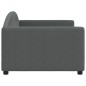 vidaXL Sofá cama tela gris oscuro 90x190 cm
