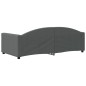 vidaXL Sofá cama tela gris oscuro 90x190 cm