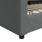vidaXL Sofá cama tela gris oscuro 90x190 cm