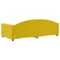 vidaXL Sofá cama terciopelo amarillo 100x200 cm vidaXL Sofá cama terciopelo amarillo 100x200 cm