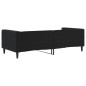 vidaXL Sofá cama terciopelo negro 90x200 cm vidaXL Sofá cama terciopelo negro 90x200 cm