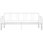 vidaXL Estructura de sofá cama extraíble de metal blanco 90x200 cm