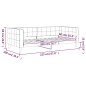 vidaXL Sofá cama terciopelo negro 90x200 cm vidaXL Sofá cama terciopelo negro 90x200 cm