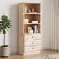 vidaXL Librería con cajones ALTA madera maciza de pino 60x35x142 cm vidaXL Librería con cajones ALTA madera maciza de pino 60x35x142 cm