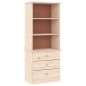 vidaXL Librería con cajones ALTA madera maciza de pino 60x35x142 cm vidaXL Librería con cajones ALTA madera maciza de pino 60x35x142 cm