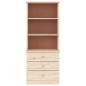 vidaXL Librería con cajones ALTA madera maciza de pino 60x35x142 cm vidaXL Librería con cajones ALTA madera maciza de pino 60x35x142 cm