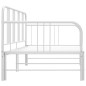 vidaXL Estructura de sofá cama extraíble de metal blanco 90x200 cm
