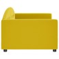 vidaXL Sofá cama terciopelo amarillo 90x200 cm vidaXL Sofá cama terciopelo amarillo 90x200 cm
