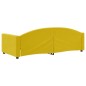 vidaXL Sofá cama terciopelo amarillo 90x200 cm vidaXL Sofá cama terciopelo amarillo 90x200 cm