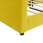 vidaXL Sofá cama terciopelo amarillo 90x200 cm vidaXL Sofá cama terciopelo amarillo 90x200 cm