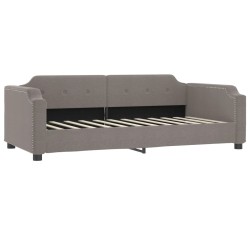 vidaXL Sofá cama tela gris taupe 100x200 cm