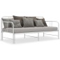 vidaXL Estructura de sofá cama extraíble de metal blanco 90x200 cm