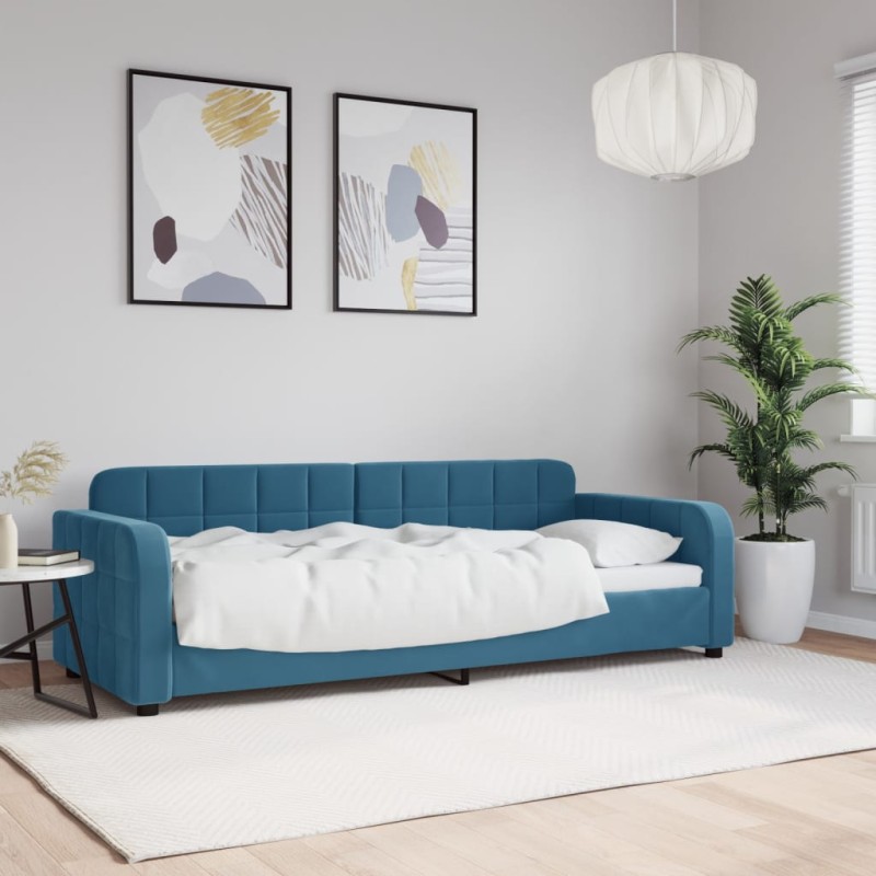 vidaXL Sofá cama terciopelo azul 80x200 cm