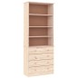 vidaXL Librería con cajones ALTA madera maciza de pino 77x35x186,5 cm vidaXL Librería con cajones ALTA madera maciza de pino 77x35x186,5 cm