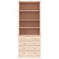 vidaXL Librería con cajones ALTA madera maciza de pino 77x35x186,5 cm vidaXL Librería con cajones ALTA madera maciza de pino 77x35x186,5 cm